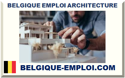 BELGIQUE EMPLOI ARCHITECTURE 2023